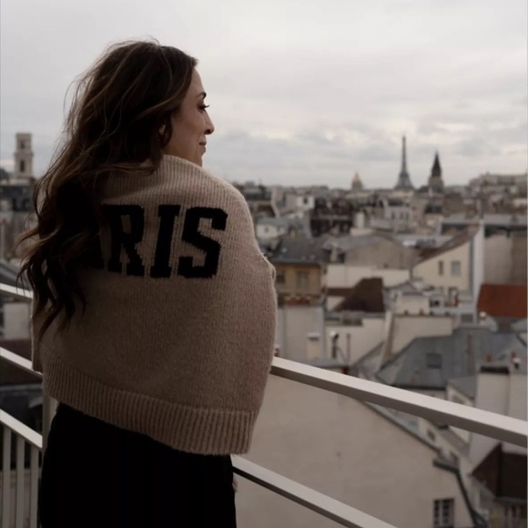 Anine Bing Kendrick Wool Cashmere Blend Crewneck Sweater Camel NEW with tags - Picture 12 of 13